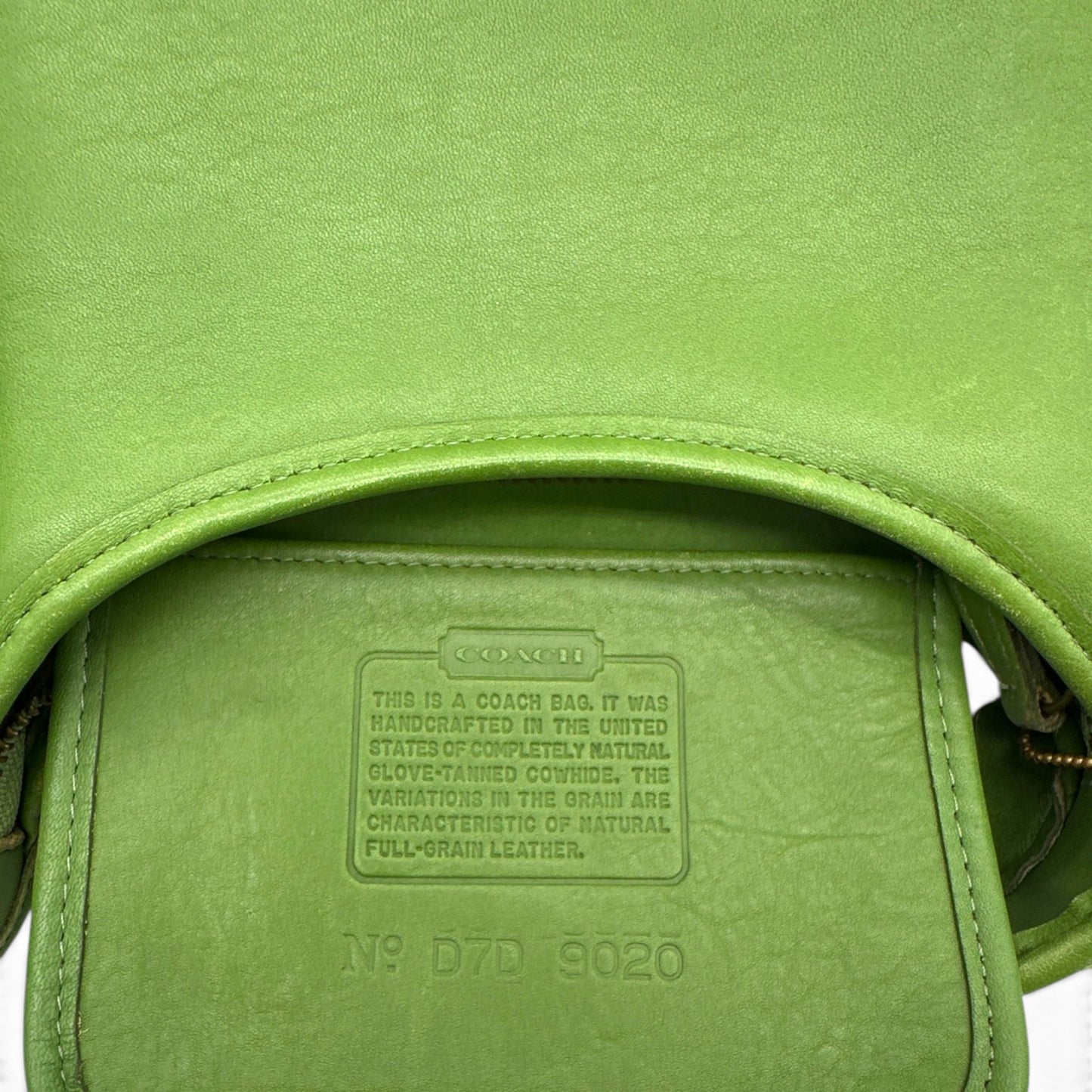 RARE Coach Leaf Green 9020 Ergo Shoulder Bag