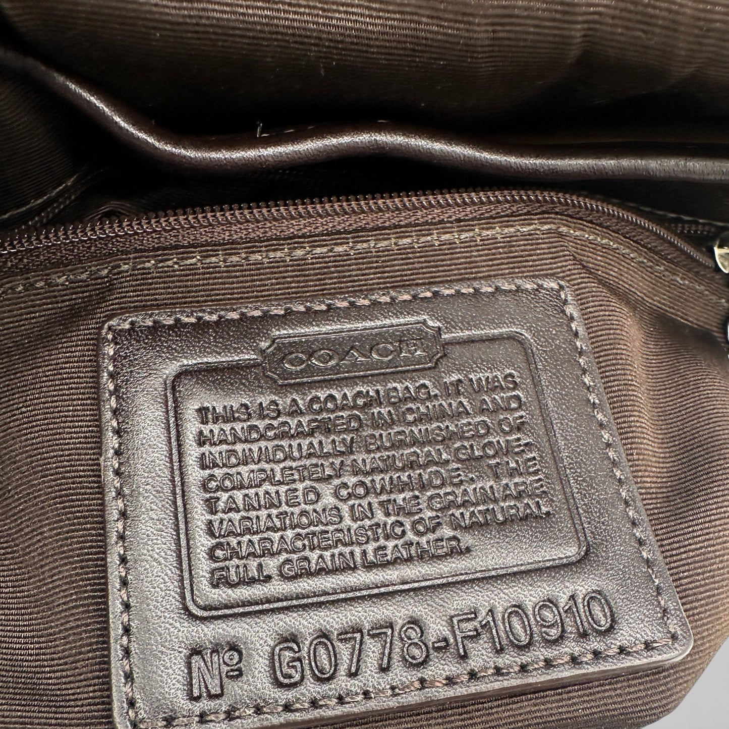 Vintage Coach F10910 Soho Schultertasche