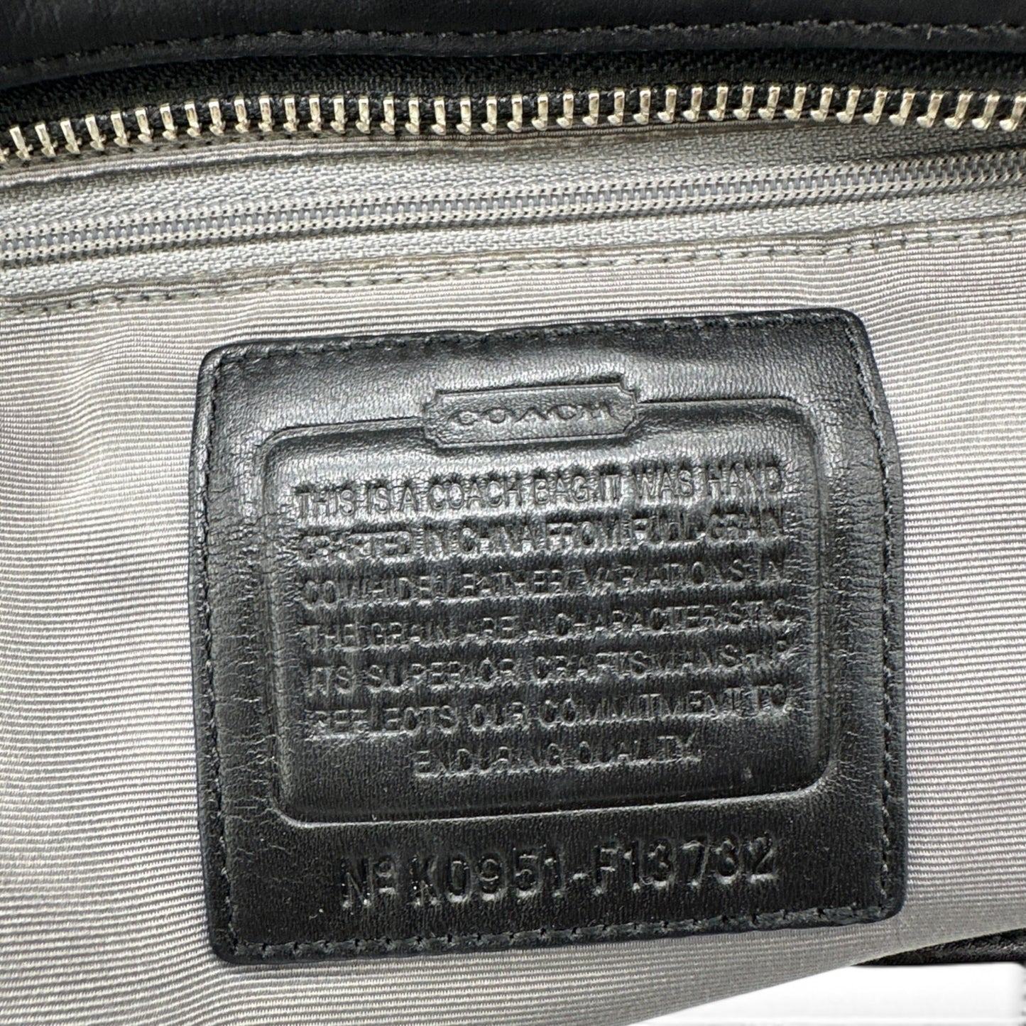 Vintage Coach F13732 Soho Leather Shoulder Bag