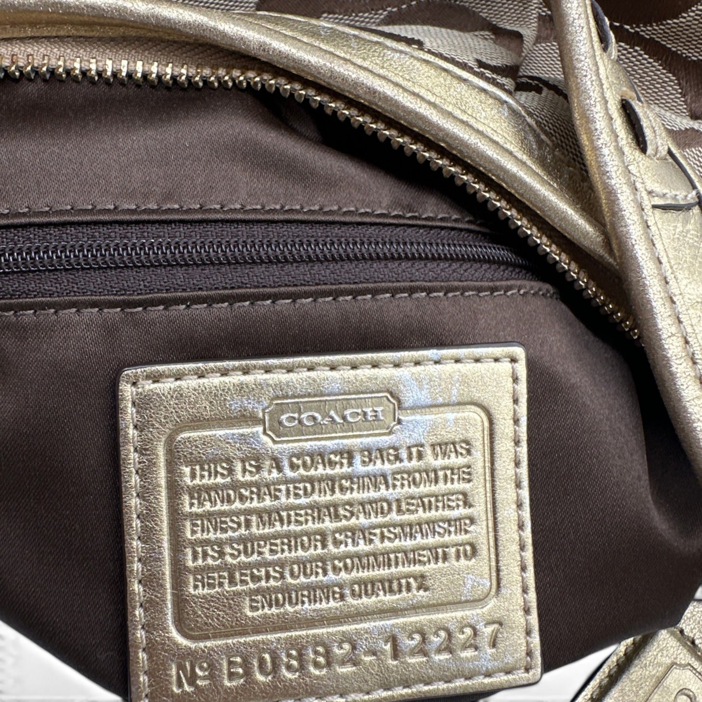 Vintage Coach F12748 Denim Ergo Schultertasche