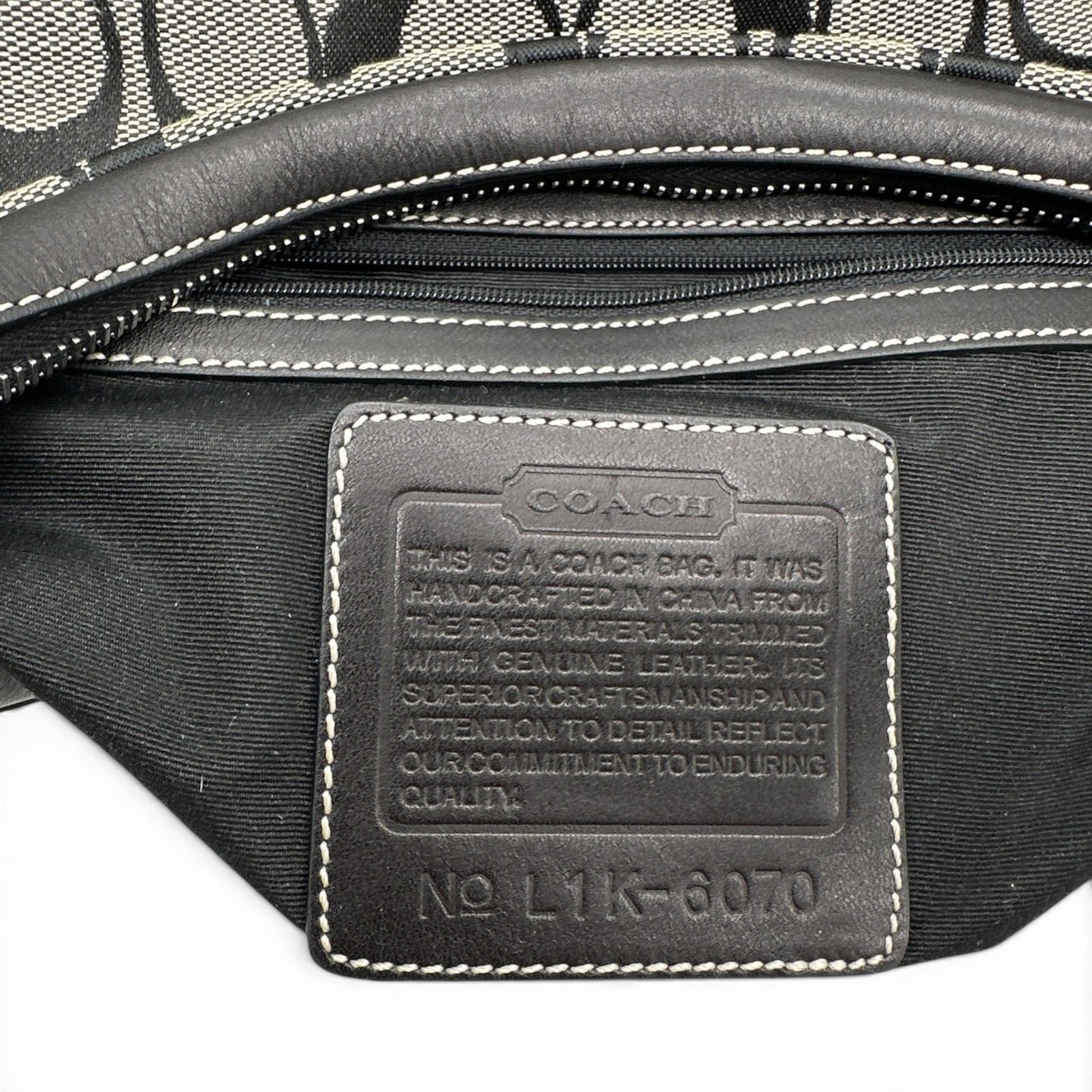Vintage Coach 6824 Crescent Schultertasche