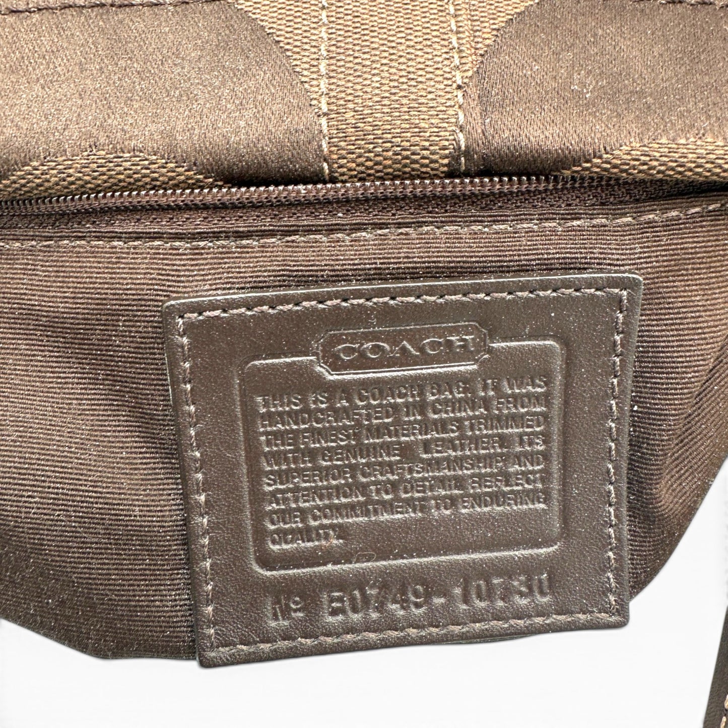 Vintage Coach 10730 Mini Carly Schultertasche