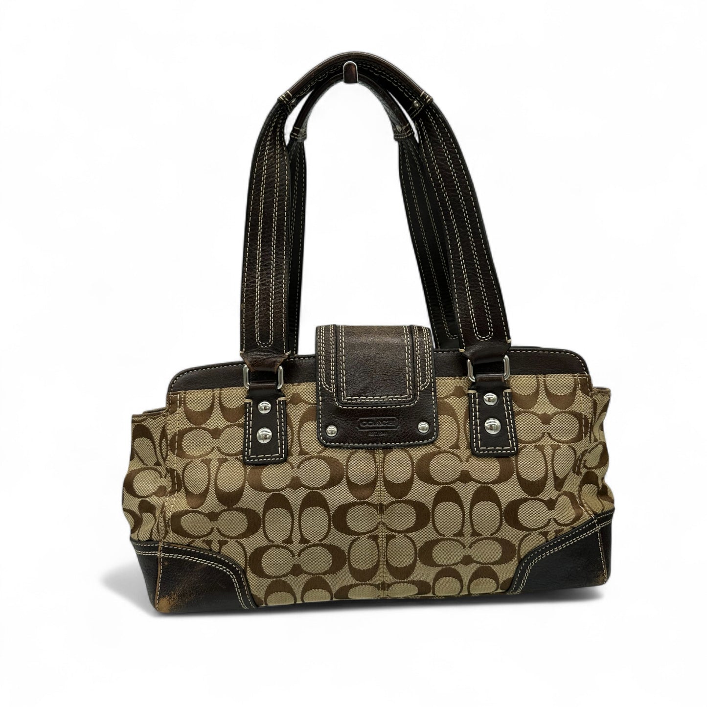 Vintage Coach F13975 Hamptons Carryall Shoulder Bag