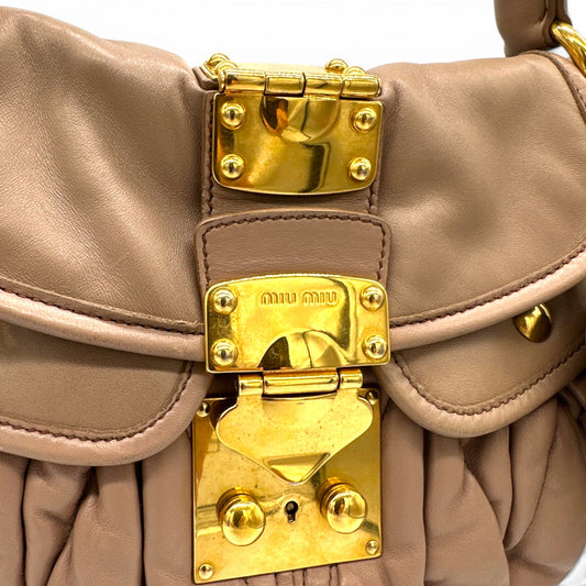 Miu Miu Sac à main fourre-tout en denim matelassé