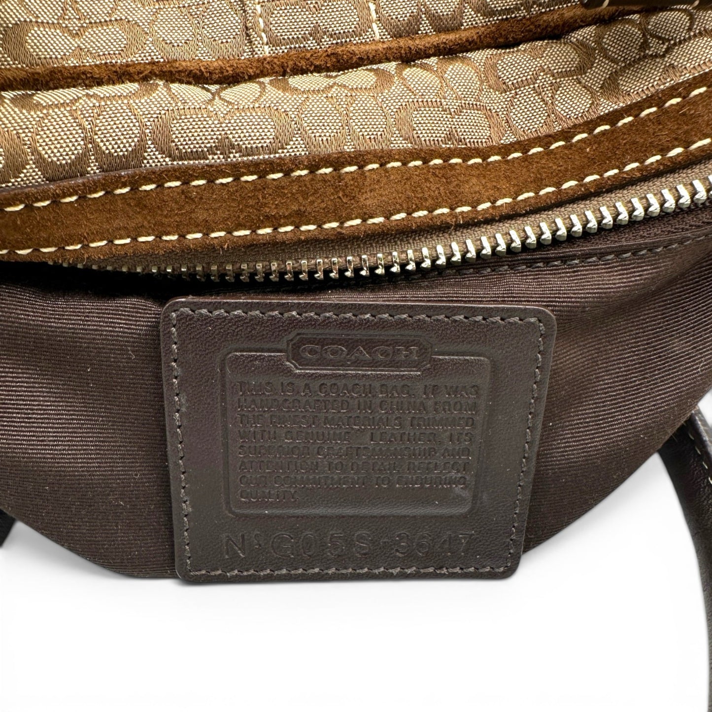 Vintage Coach F12317 Patchwork Soho Mini Boston Schultertasche