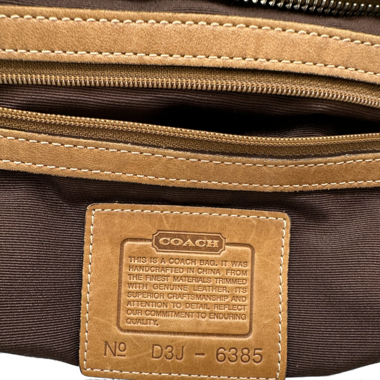 Vintage Coach 6385 Croissant Slouchy Schultertasche