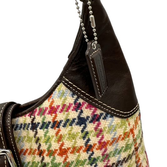 Vintage Coach F12631 Hampton Tattersall Shoulder Bag