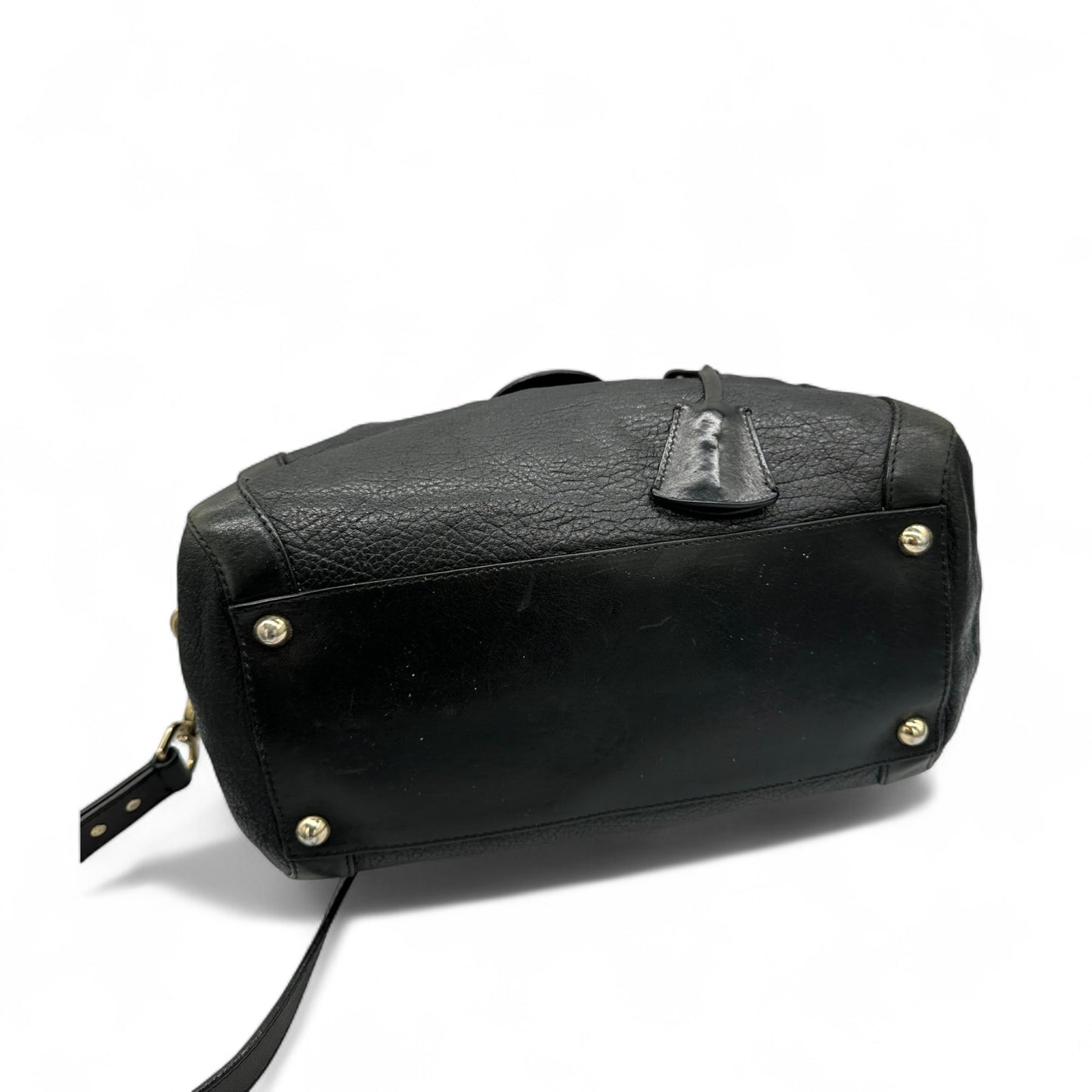 Jimmy Choo Black Leather Padlock Handbag