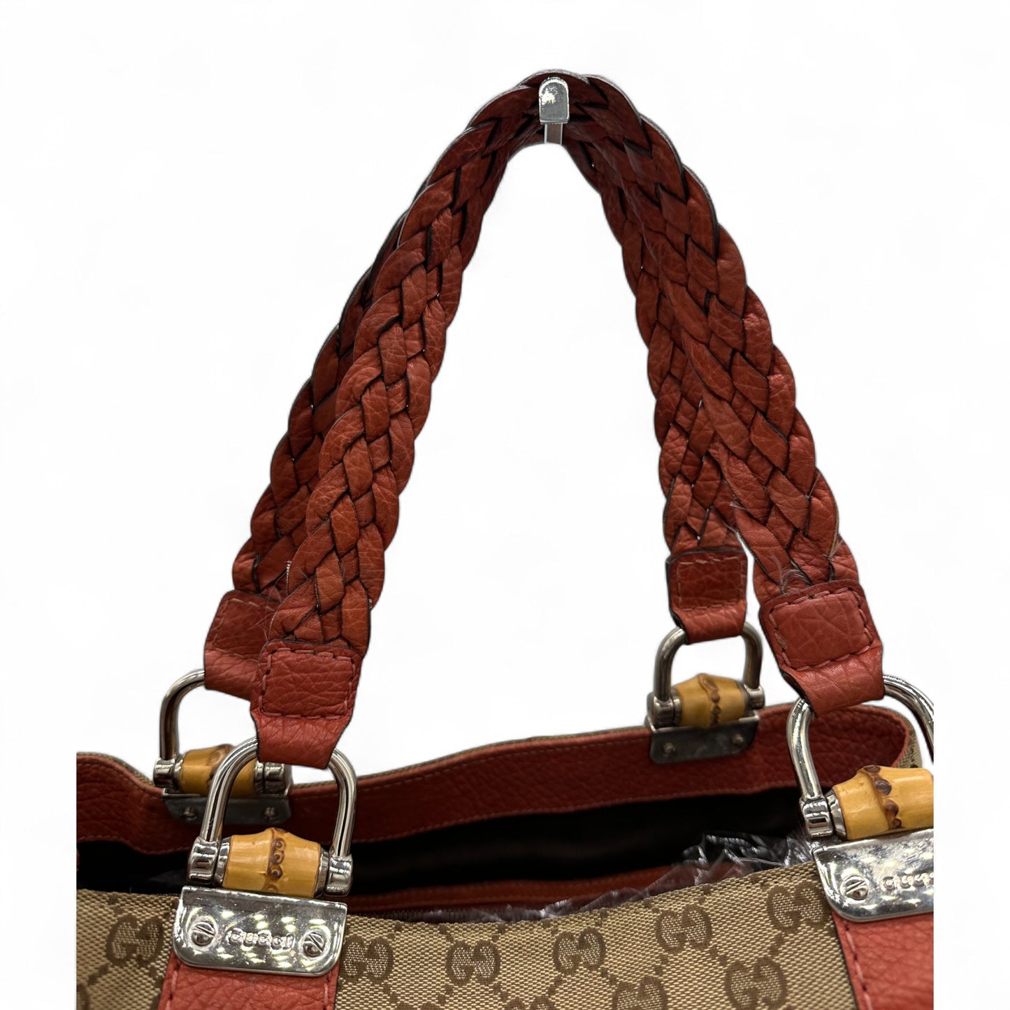 Vintage Gucci Bamboo Tote 232947 Shopper Bag