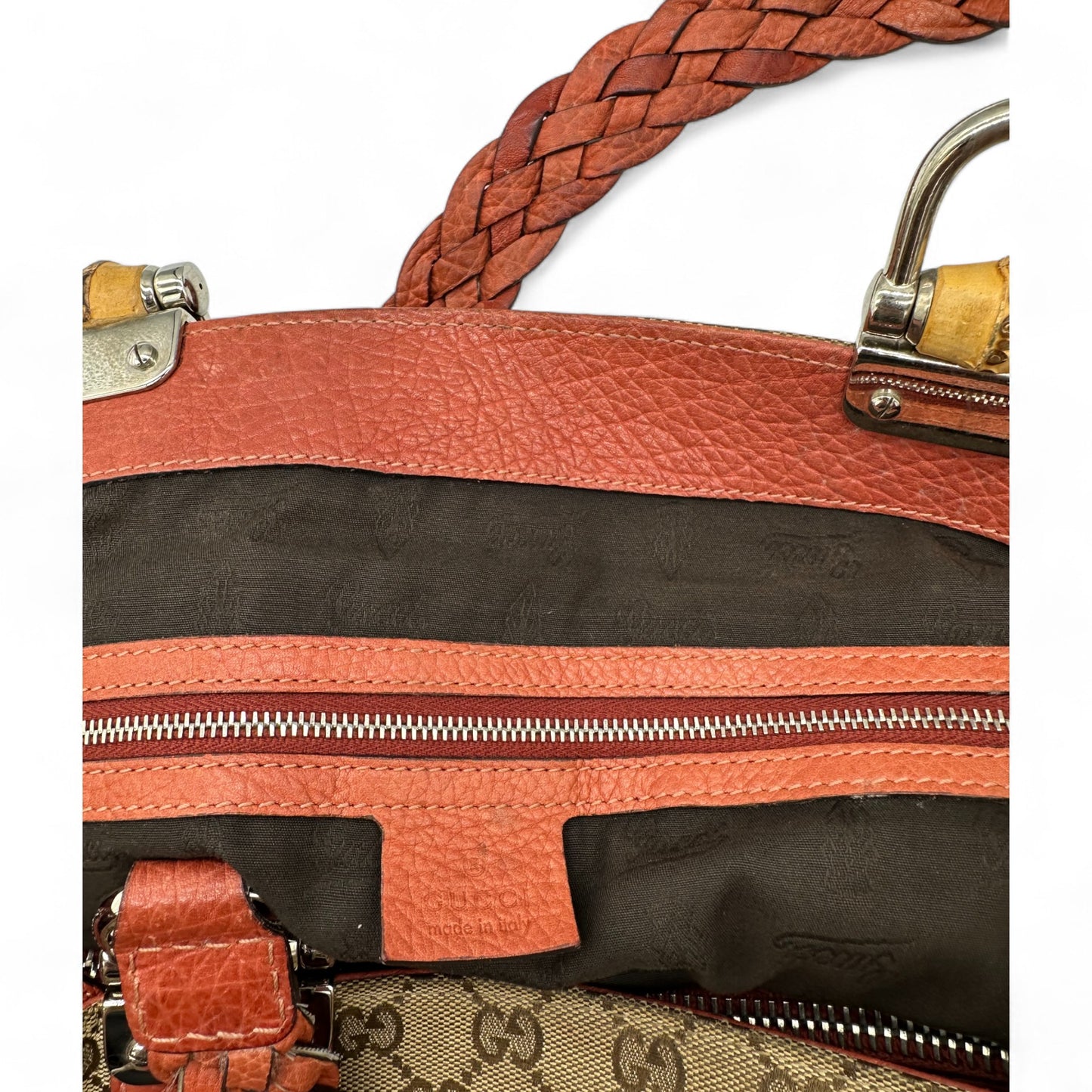 Vintage Gucci Bamboo Tote 232947 Shopper Bag