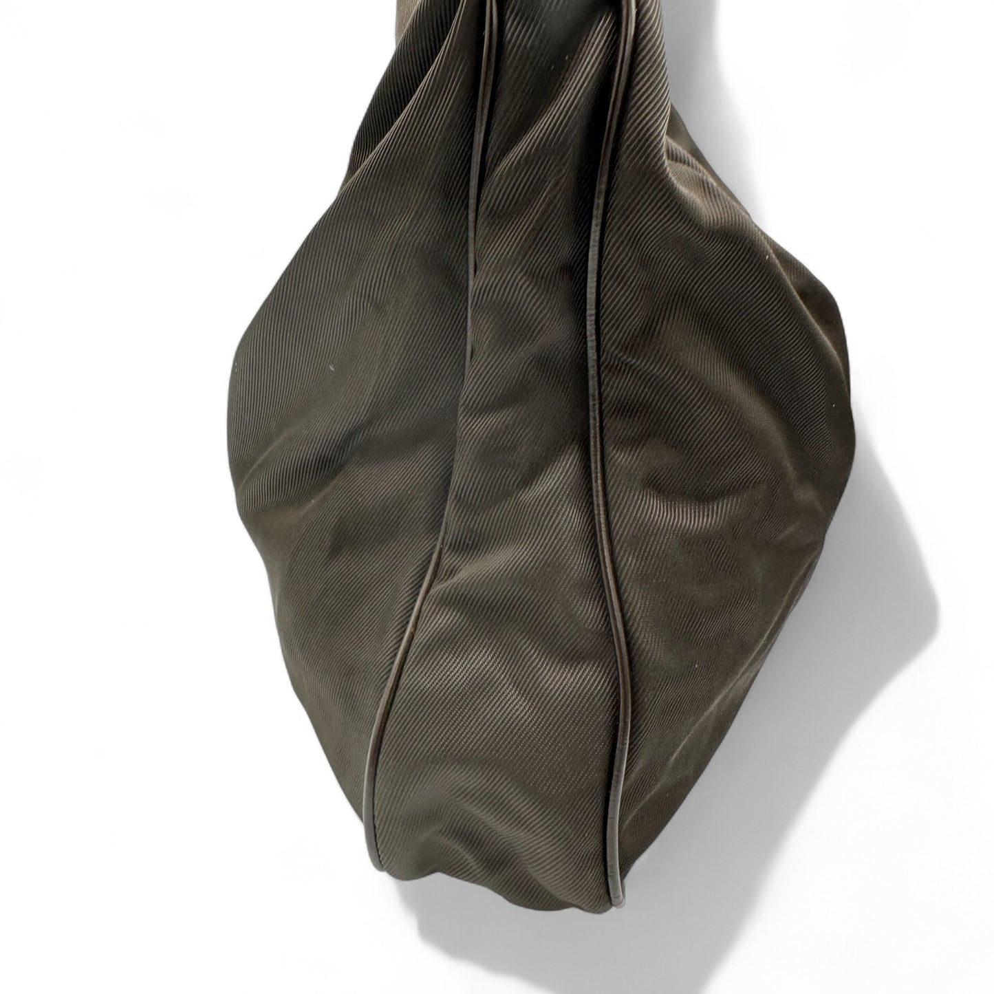 Vintage Gucci Nylon Bamboo Shoulder Bag