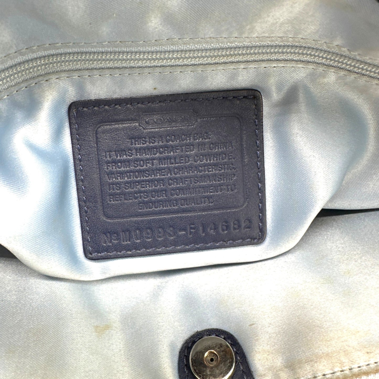 Vintage Coach F14686 Penelope Tote Shoulder Bag