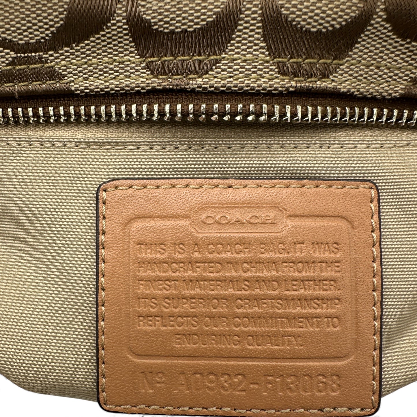 Vintage Coach F13068 Hampton Clip Handtasche