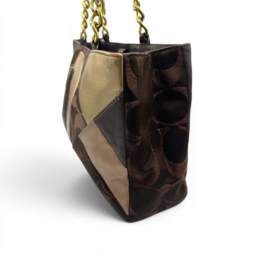 Vintage Coach F20013 Patchwork Tote Bag