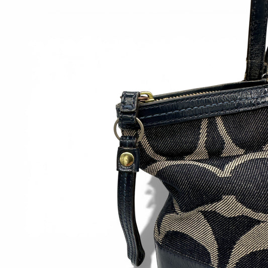 Vintage Coach 12546 Denim Tote Shoulder Bag