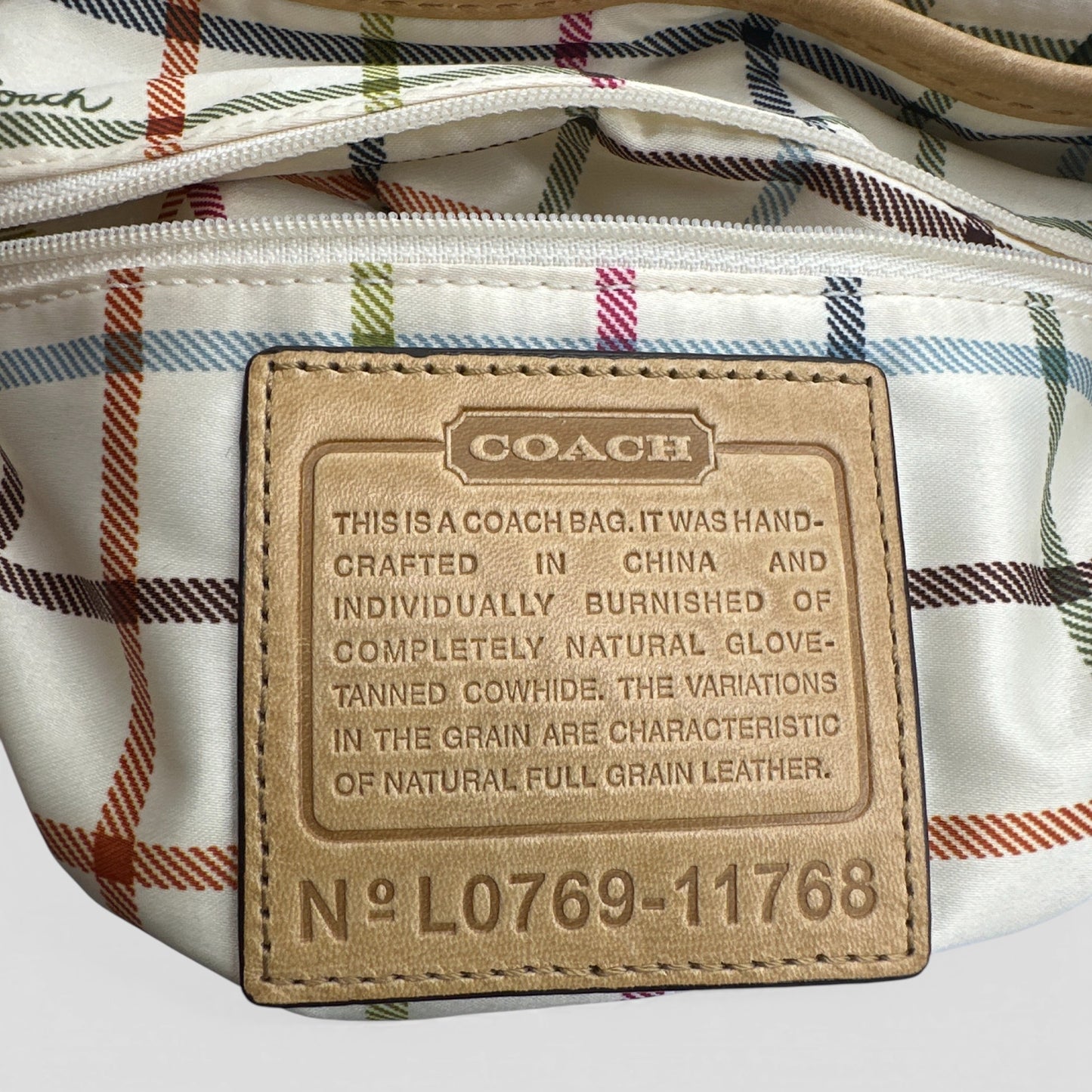 Vintage Coach 11768 Soho Bleecker Schultertasche mit Überschlag
