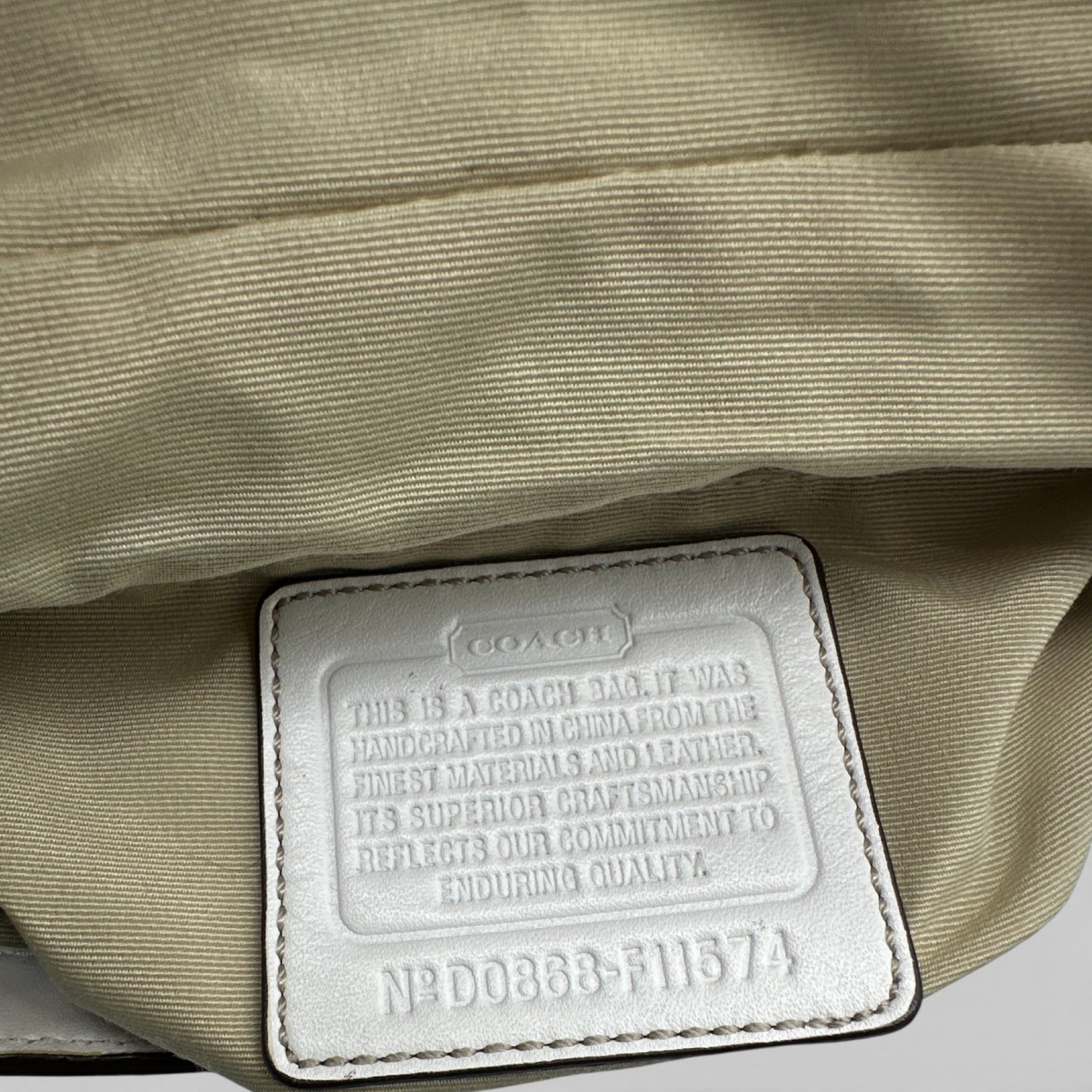 Sac bandoulière vintage Coach 11574 à rabat et fermoir tourniquet