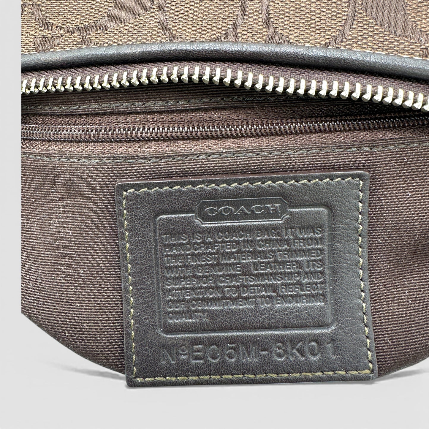 Sac bandoulière baguette vintage Coach 8K01 East West