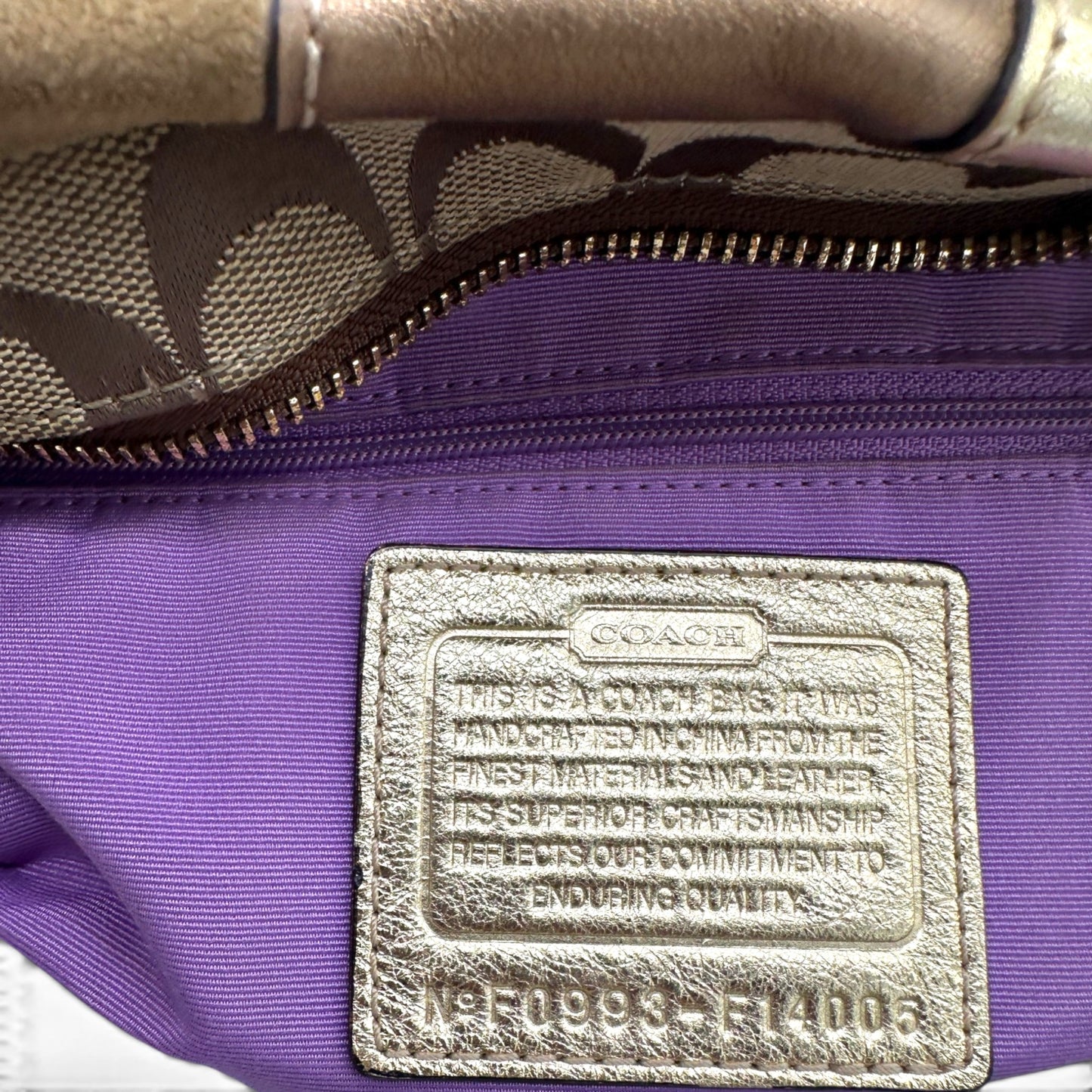Vintage Coach F14005 Carly Shoulder Bag