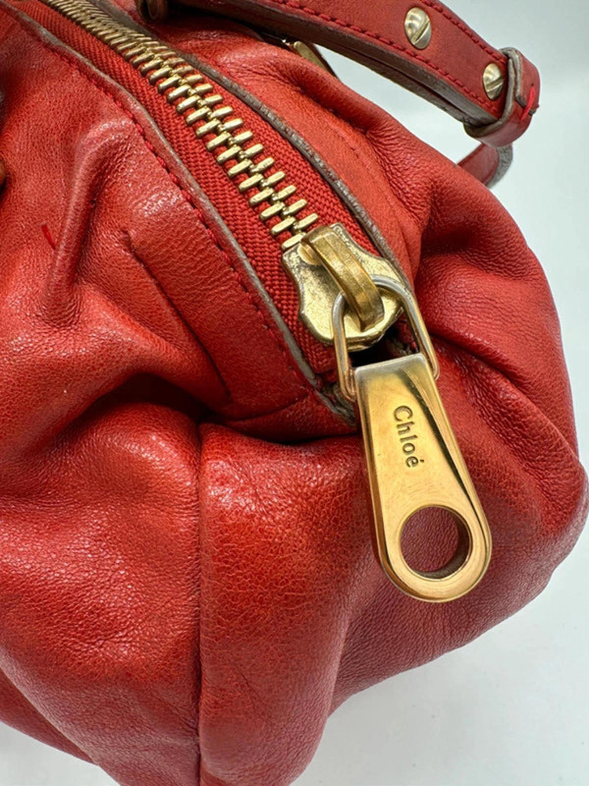 Vintage Chloé Red Mini Ethel Bag with Two Way Strap