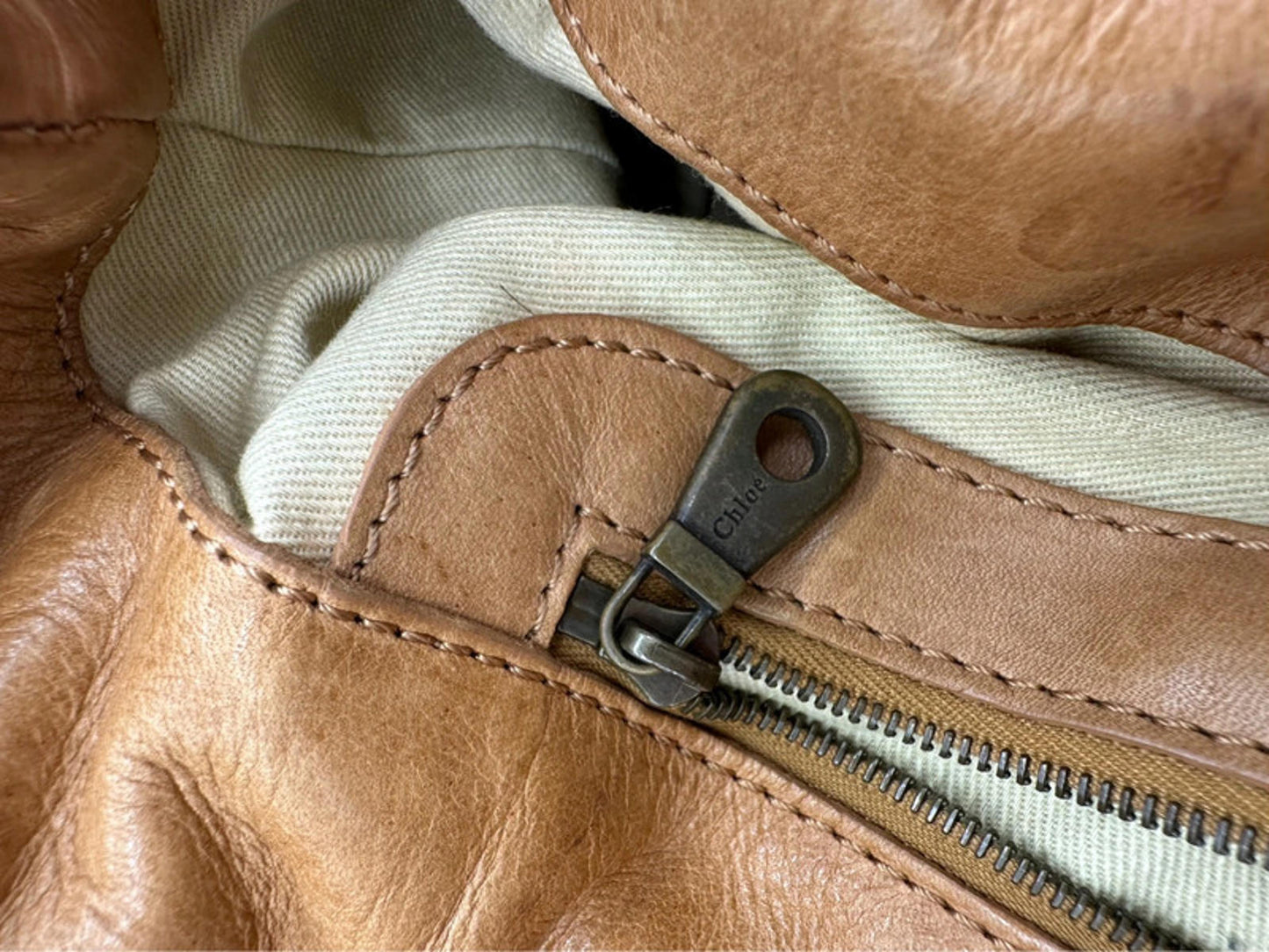 Vintage Chloé Mini Size Brown Leather Silverado