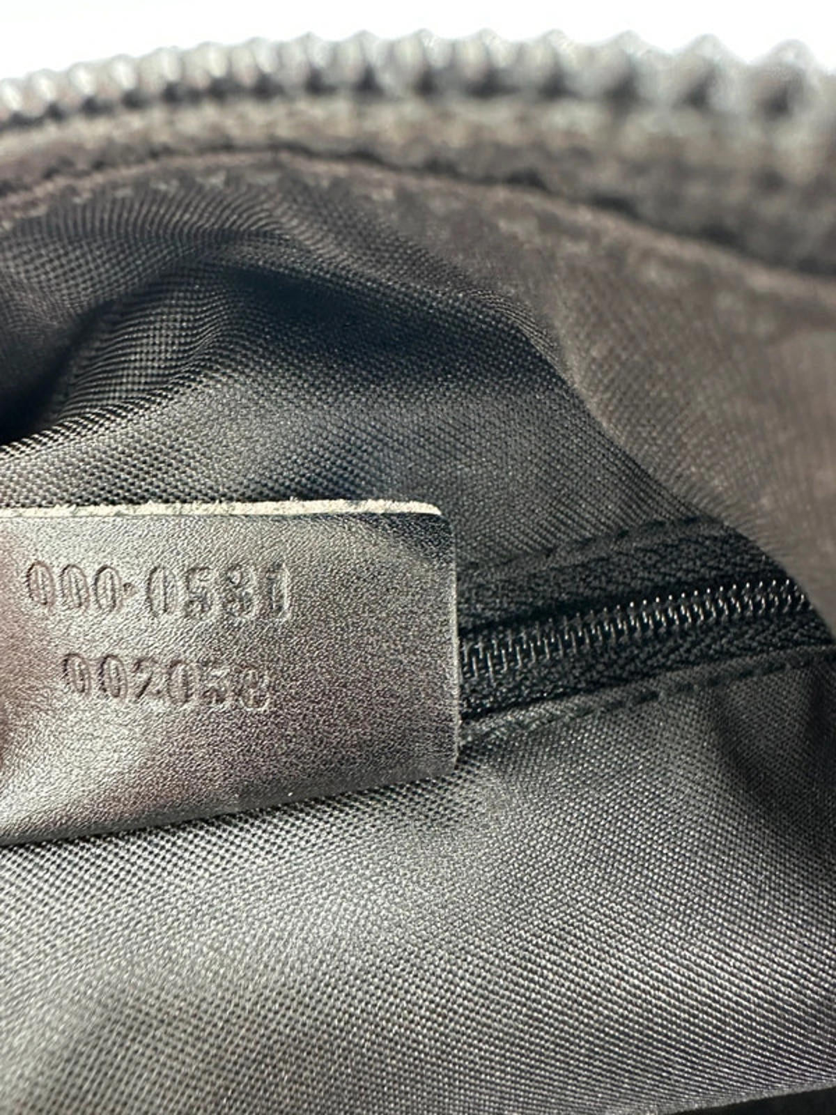 Vintage Gucci Black Monogram Bamboo Shoulder Bag