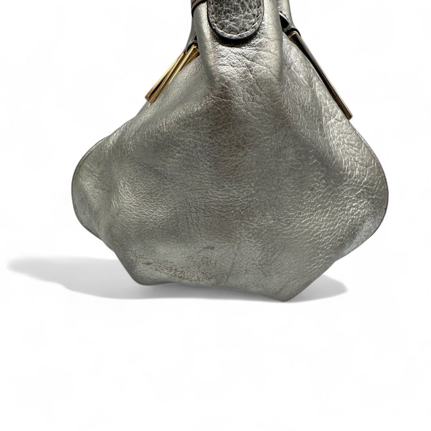 Chloè Mini Ethel Handbag with Two Way Strap in Silver Leather - Thanks it's Vintage
