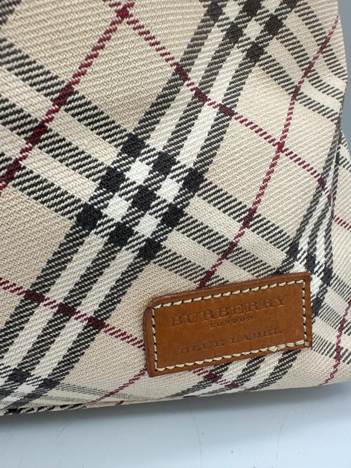 Vintage Blue Label Burberry Nova Check Shoulder Bag