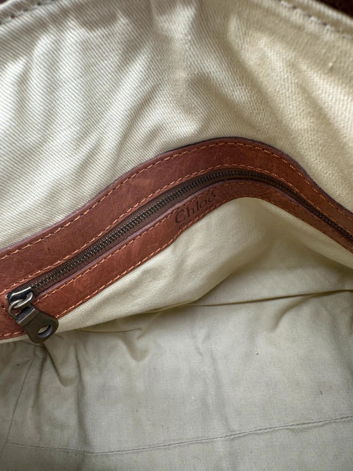 Vintage Chloé Silverado Y2K Rare Brown Leather Handbag