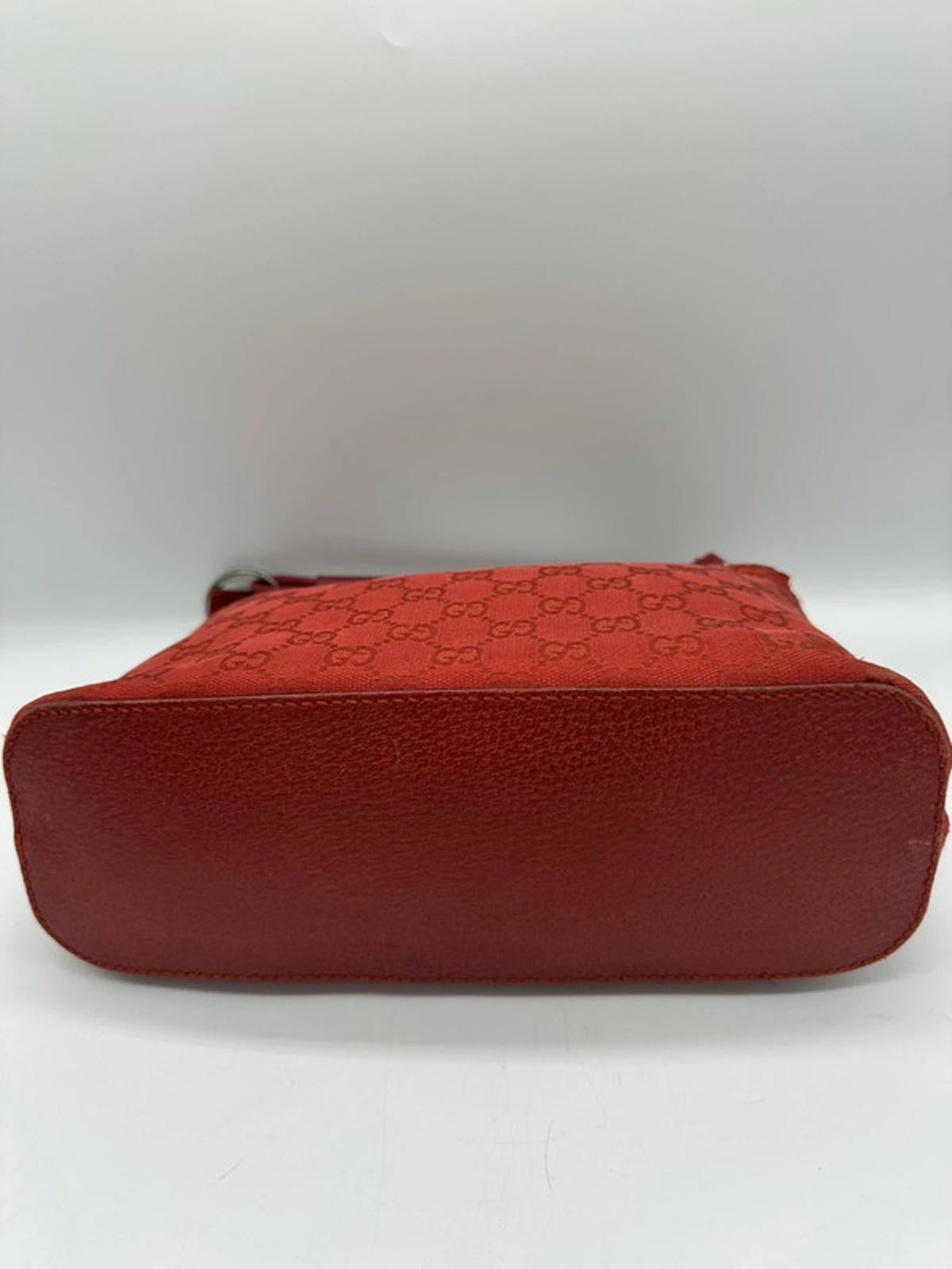 Vintage Gucci Red GG Monogram Mini Jackie Hobo