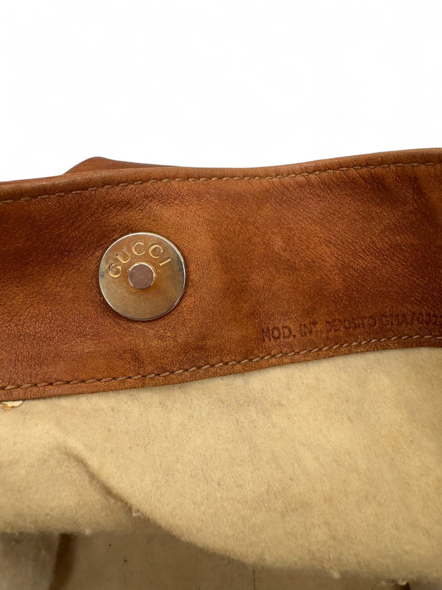 Gucci Bamboo Brown Leather Handbag - Thanks it's Vintage