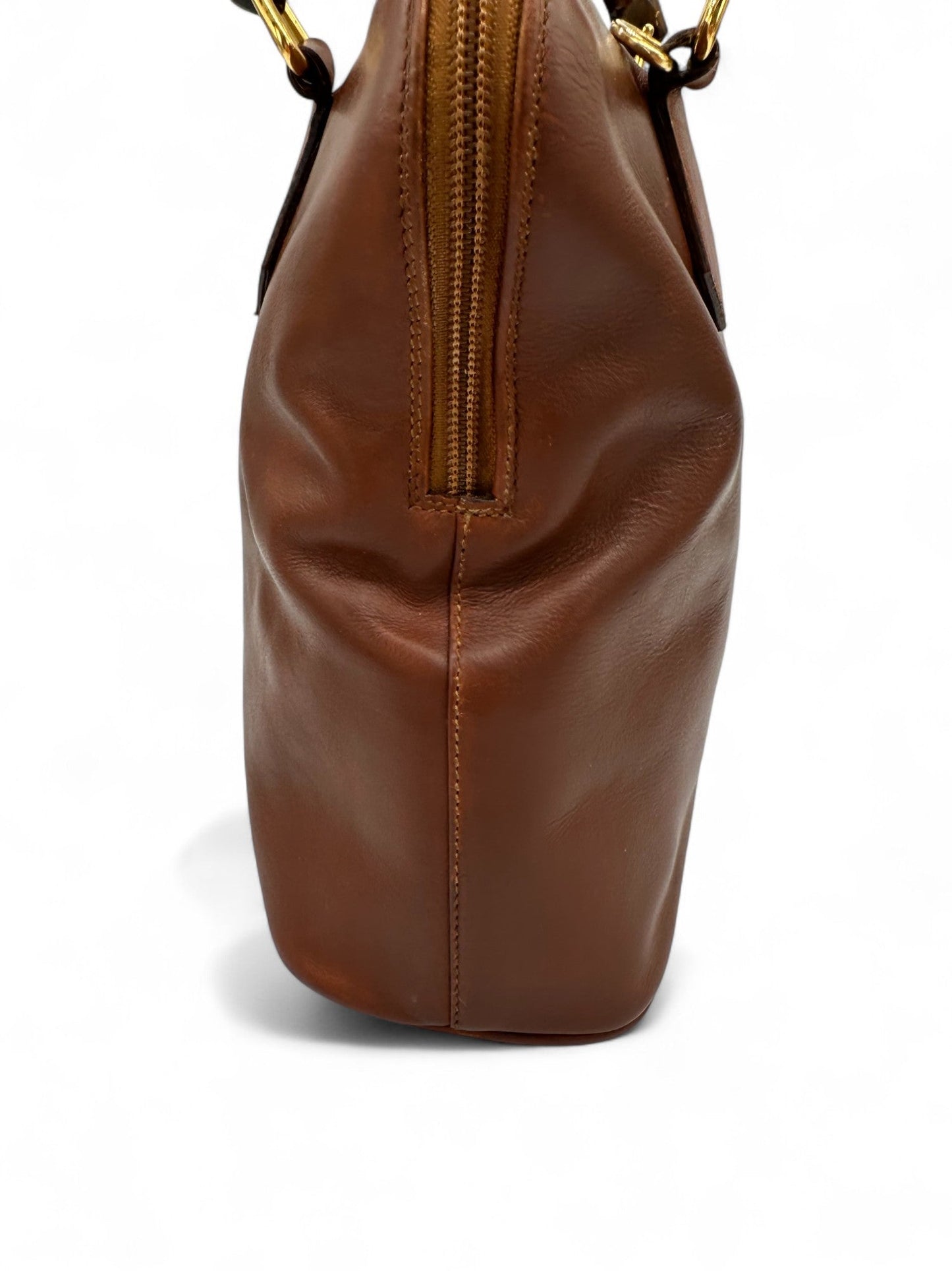 Gucci Bamboo Brown Leather Handbag - Thanks it's Vintage