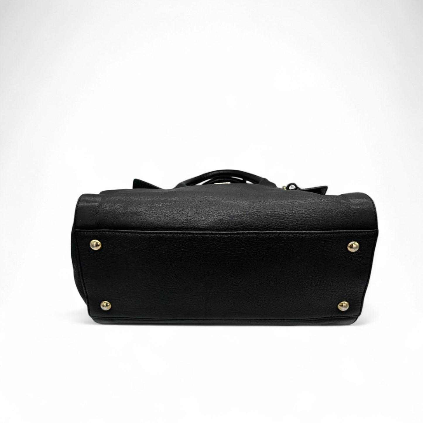 Jimmy Choo Black Leather Drawstring Handbag - Thanks it's Vintage
