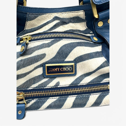 Jimmy Choo Mahala Zebra Handbag - Thanks it's Vintage