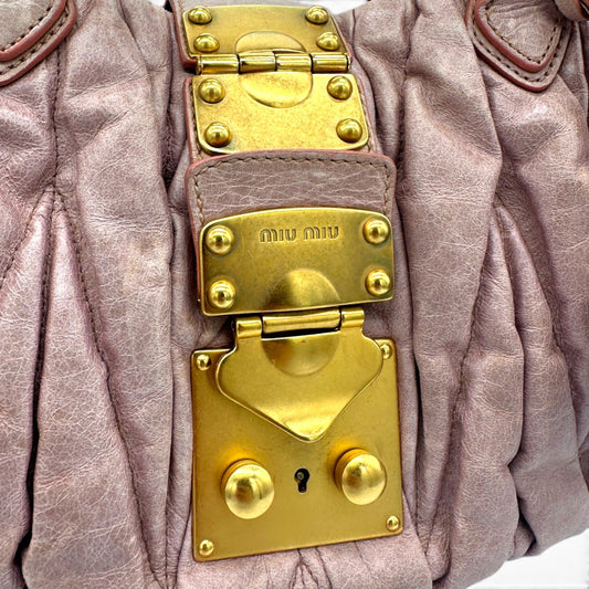 Miu Miu Pink Matelassé Coffer Handbag - Thanks it's Vintage