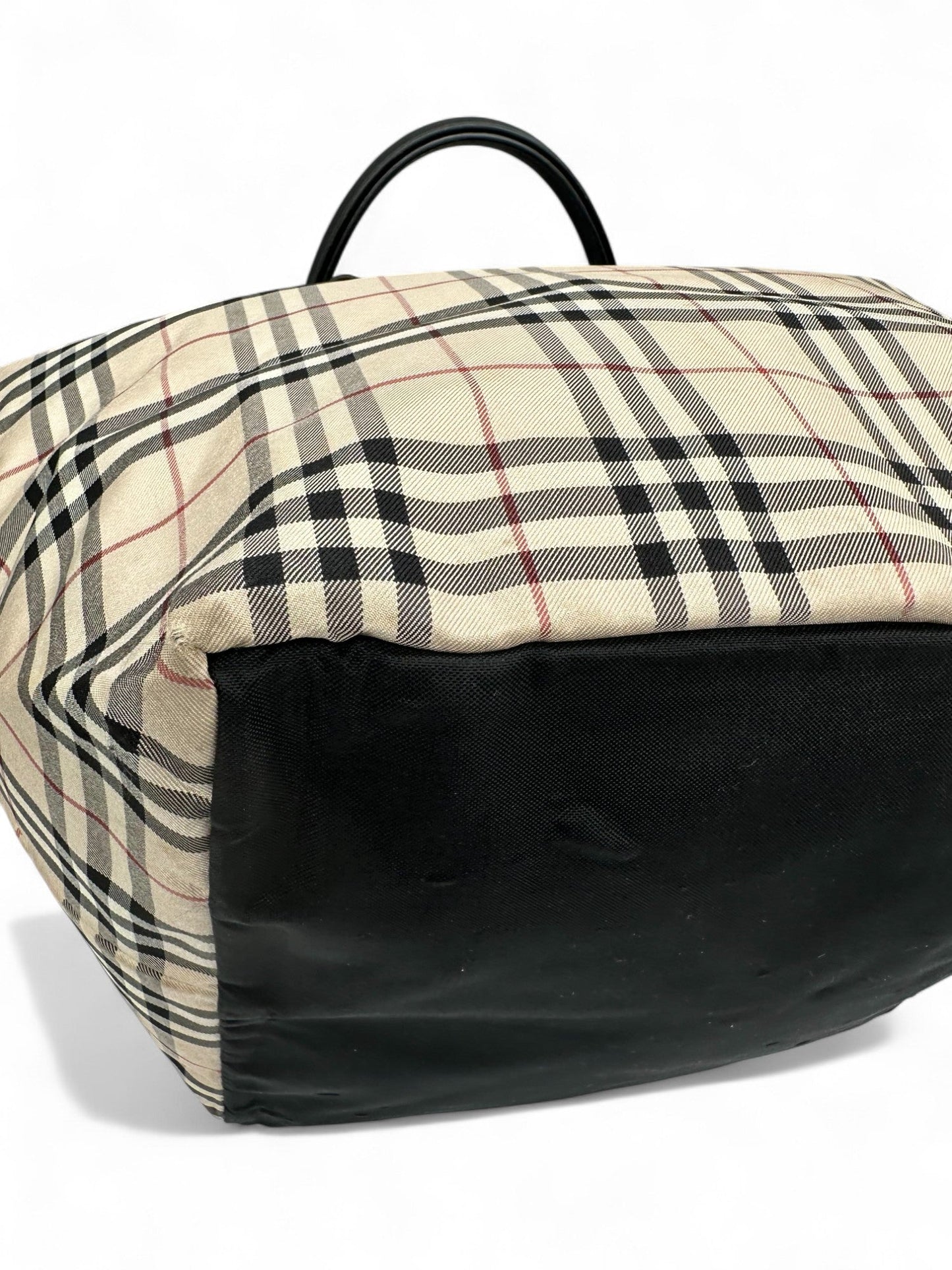 Vintage Blue Label Burberry Tote Handbag Nova Check - Thanks it's Vintage