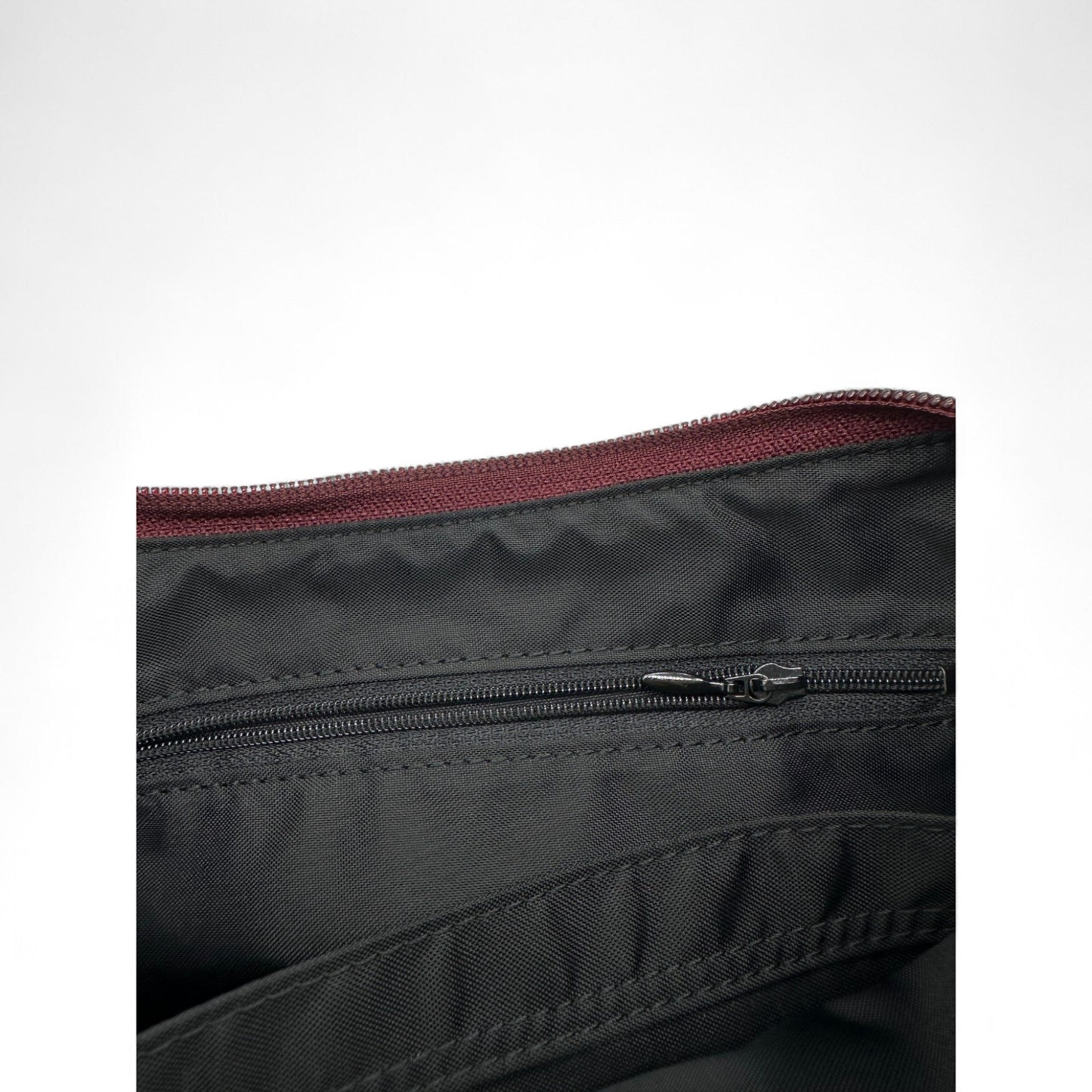 Vintage Burberry Blue Label Burgundy Nylon Shoulder Bag - Thanks it's Vintage