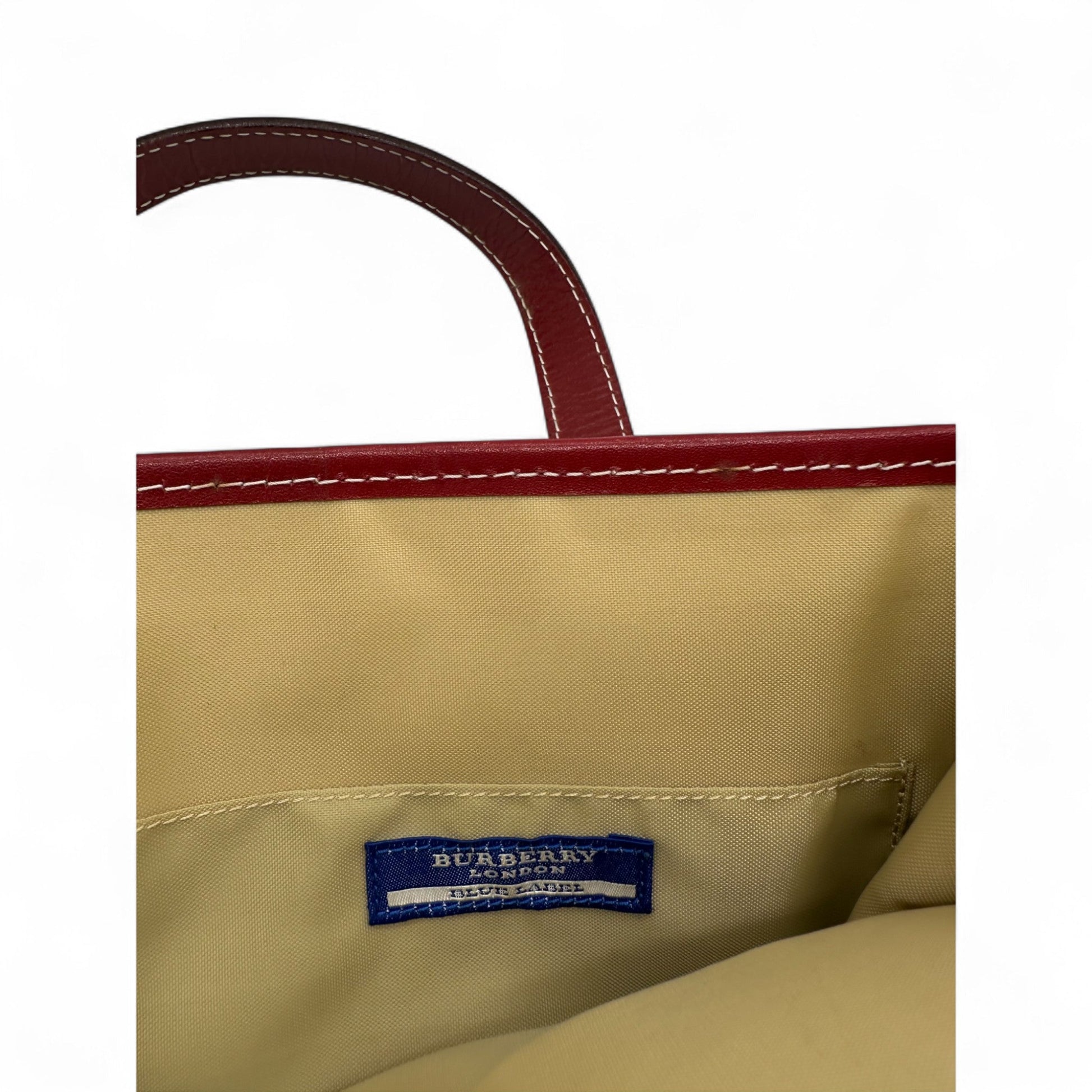 Vintage Burberry Blue Label Nova Check Tote Handbag - Thanks it's Vintage
