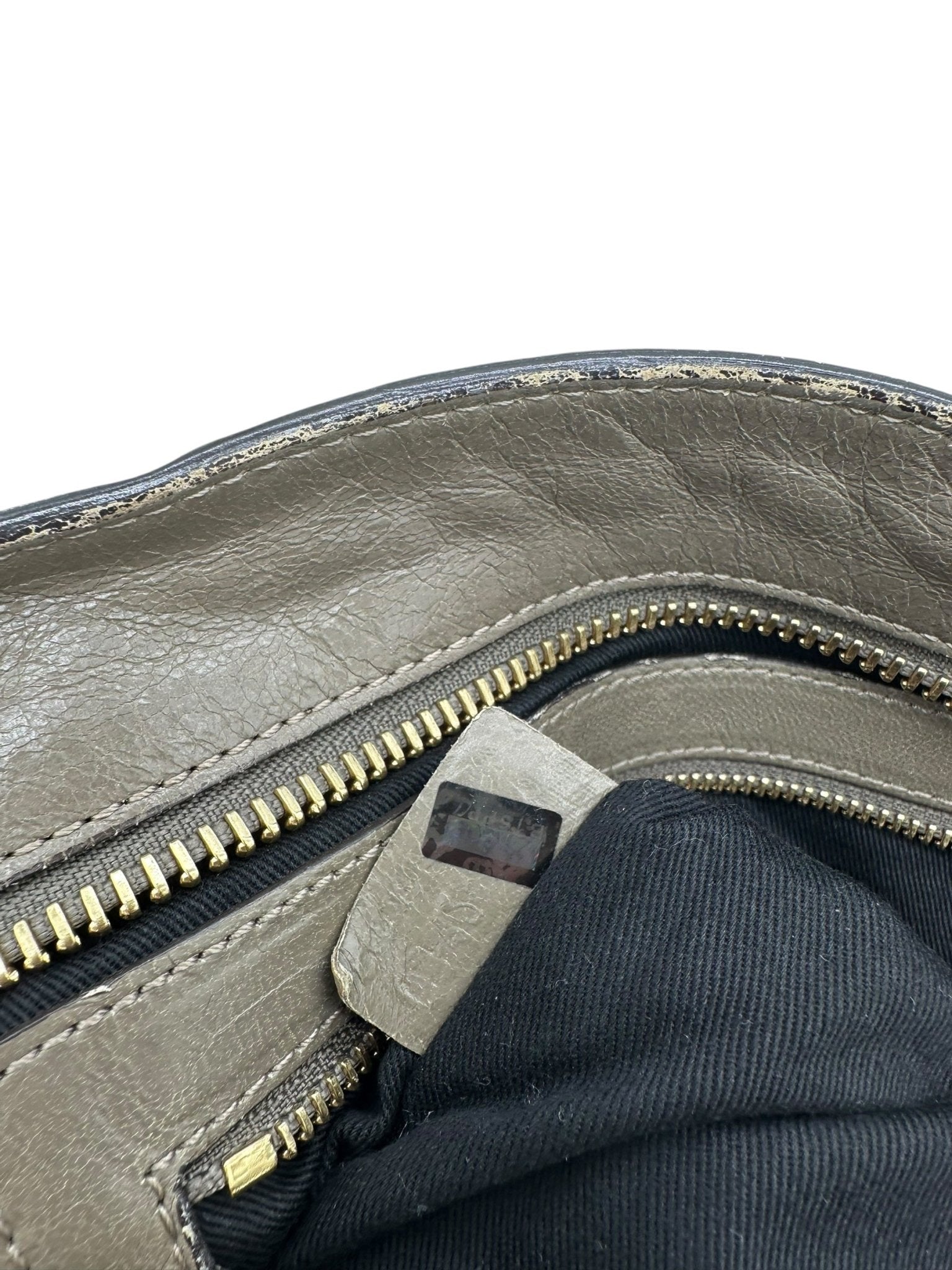 Vintage Chloé Ethel Handbag with Grey Leather and Gold Hardware - Thanks it's Vintage