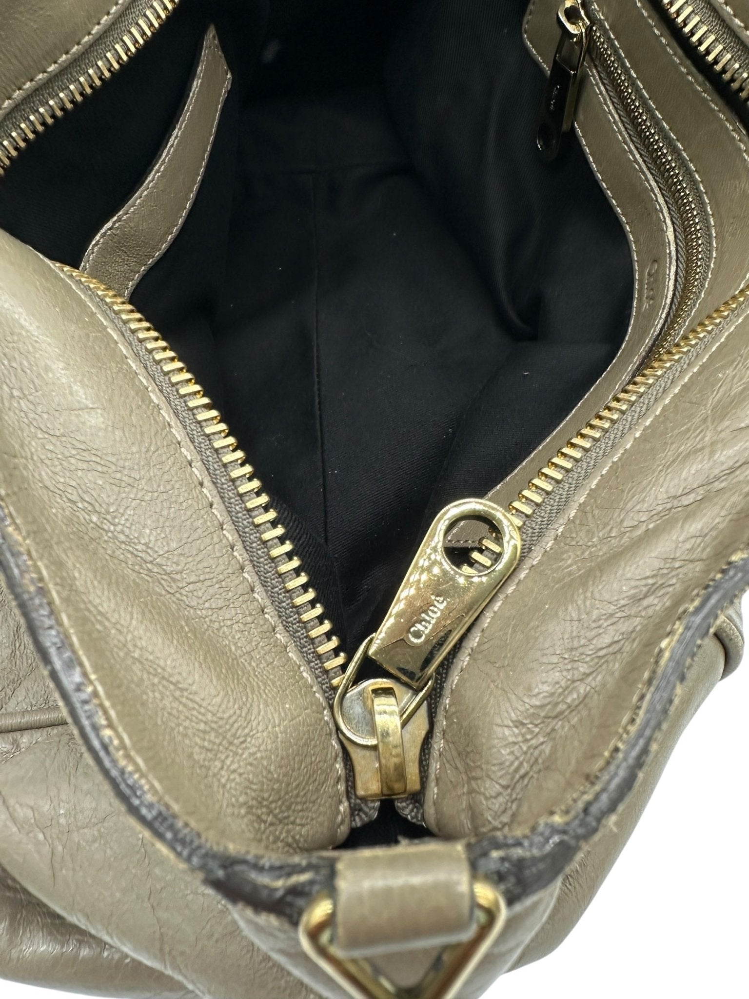 Vintage Chloé Ethel Handbag with Grey Leather and Gold Hardware - Thanks it's Vintage