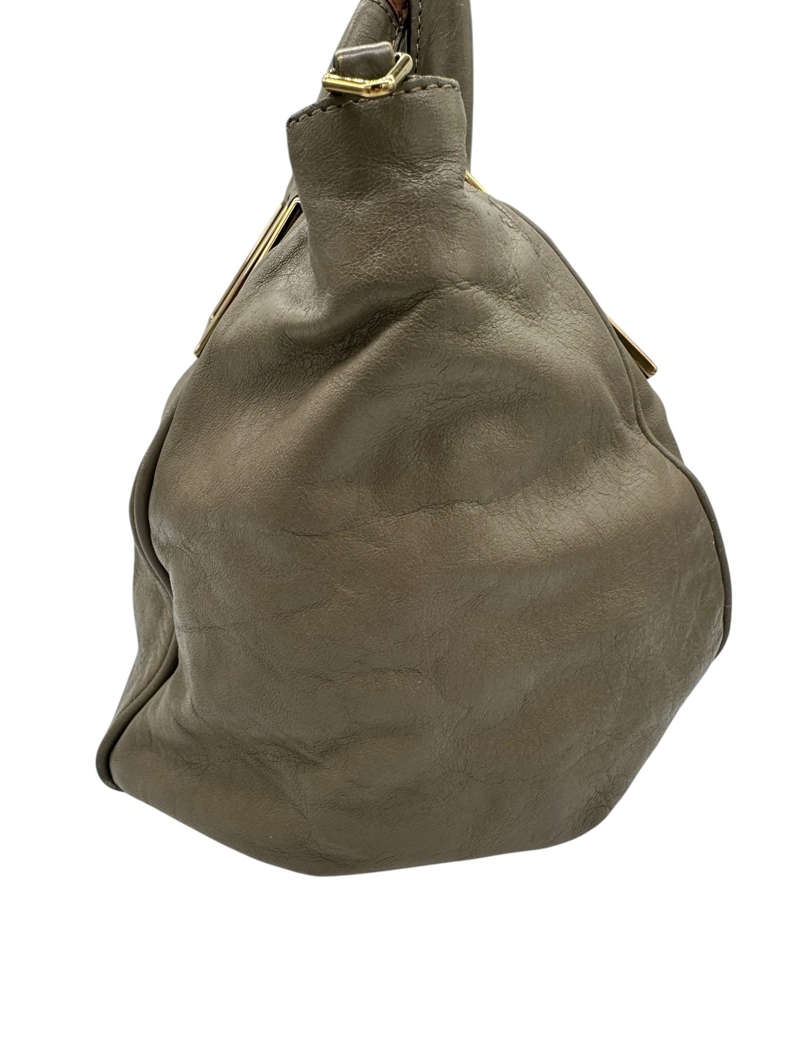 Vintage Chloé Ethel Handbag with Grey Leather and Gold Hardware - Thanks it's Vintage