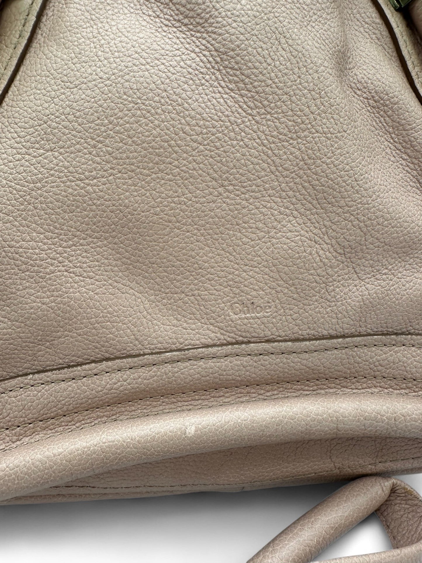 Vintage Chloé Paraty Handbag in Baby Pink Grain Leather - Thanks it's Vintage