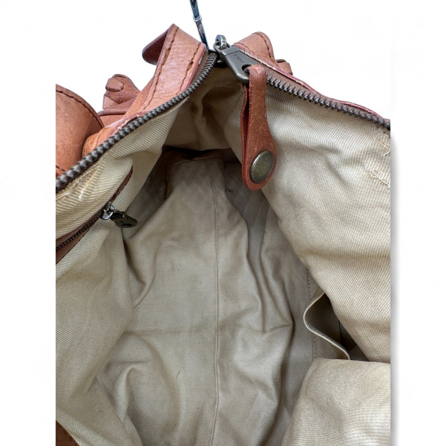 Vintage Chloé Silverado Cognac Brown Leather Handbag - Thanks it's Vintage