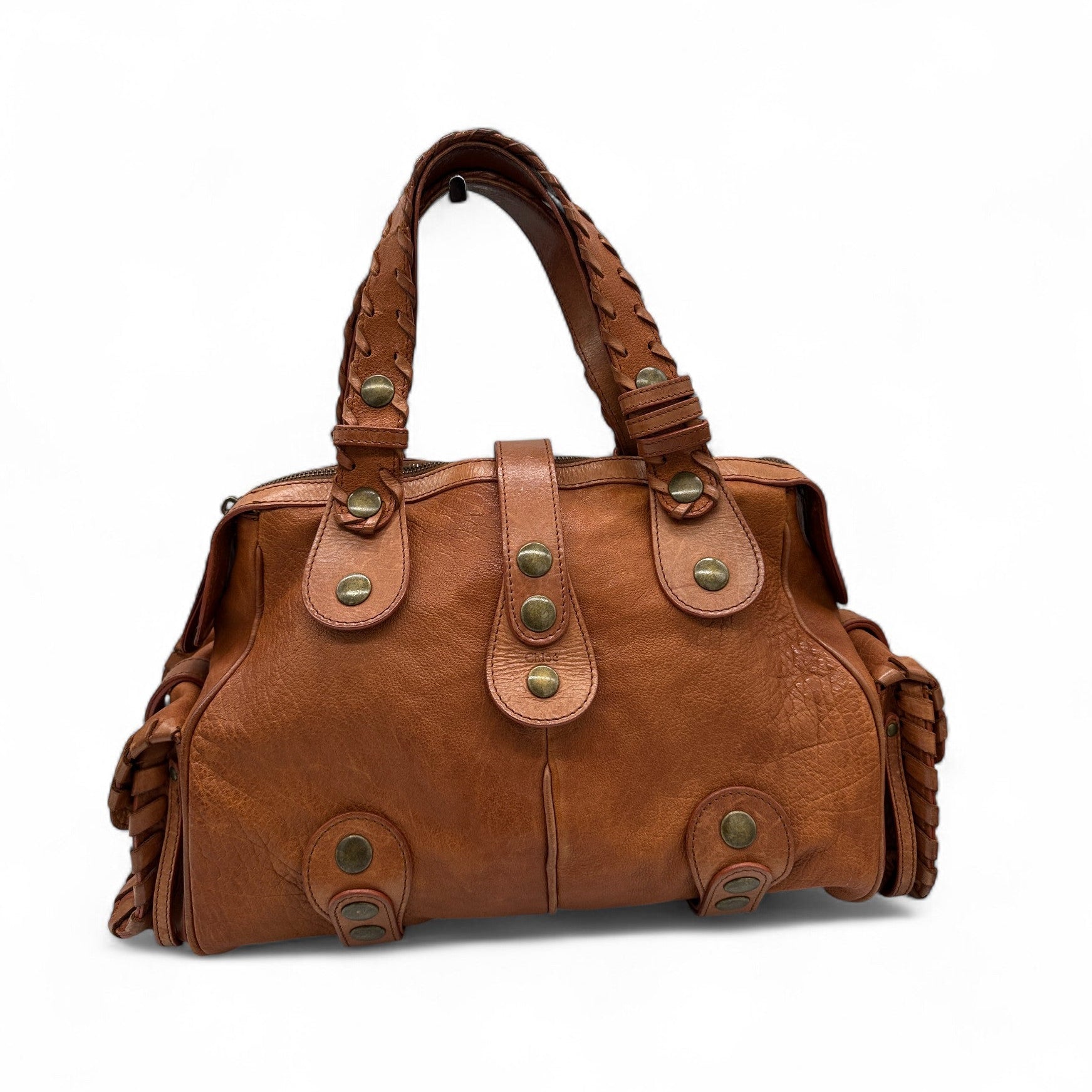 【美品】Chloé Silverado レザー バッグ ブラウン ヴィンテージ Vintage Chloé Silverado Cognac Brown Leather Handbag – Thanks it's