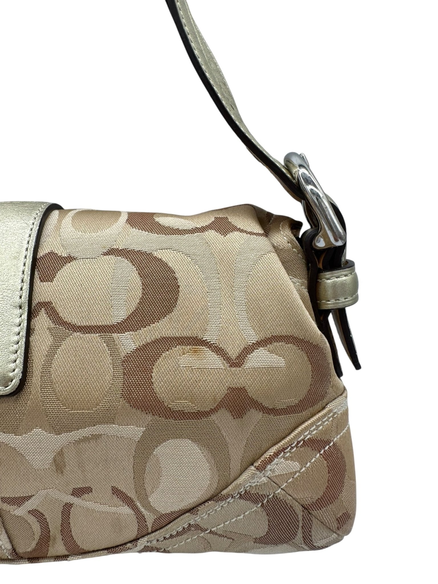 Vintage Coach 0492 Soho Buckle Monogram Shoulder Bag - Thanks it's Vintage