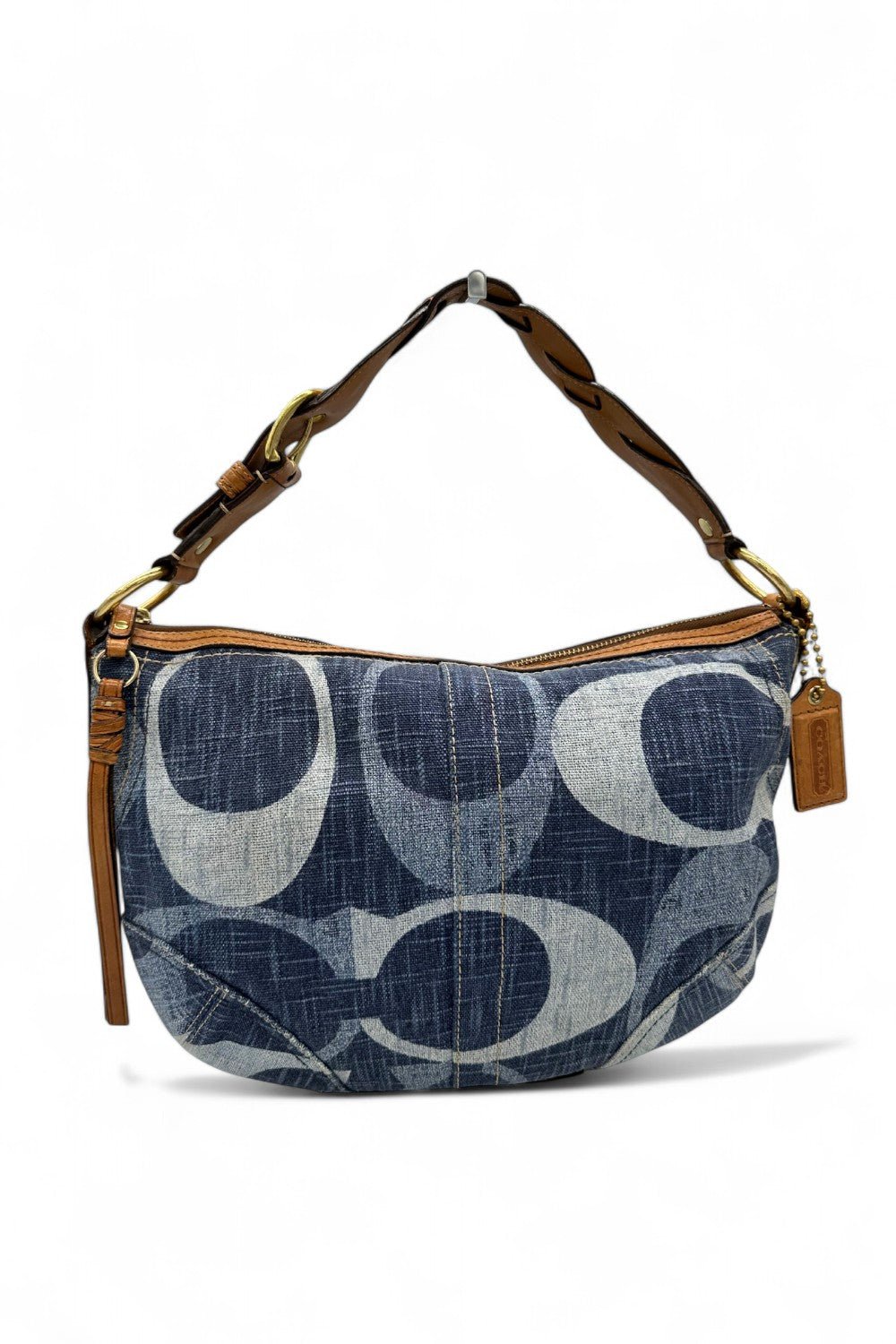 Vintage Coach 10190 Denim Monogram Hobo Shoulder Bag Y2K - Thanks it's Vintage