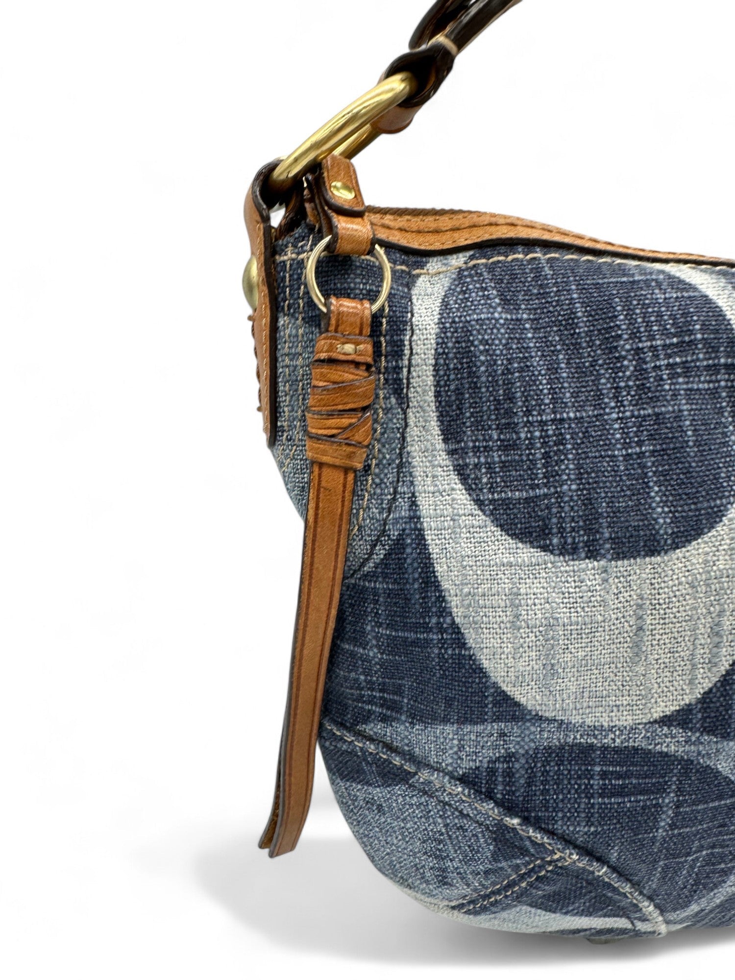 Vintage Coach 10190 Denim Monogram Hobo Shoulder Bag Y2K - Thanks it's Vintage