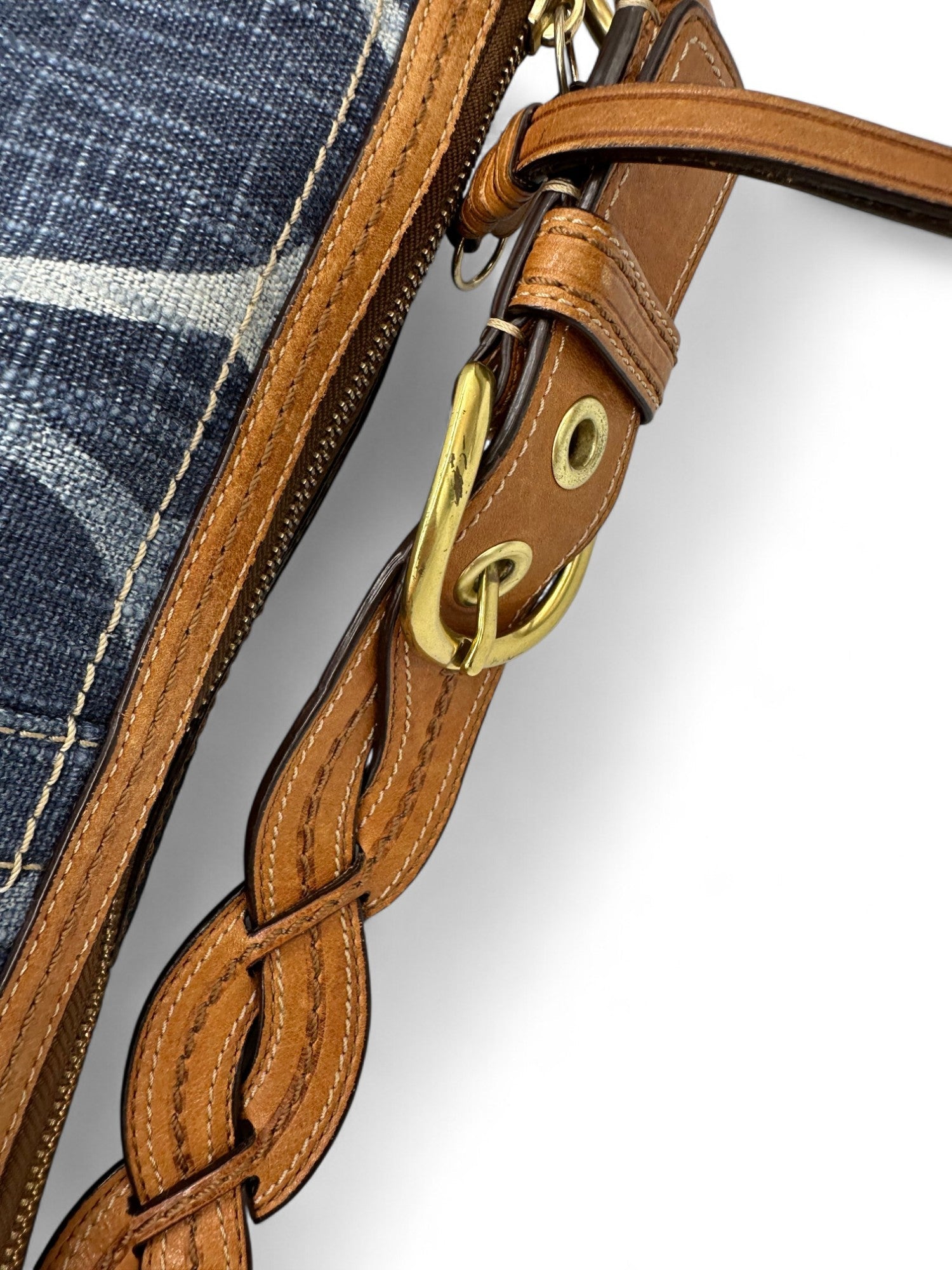 Vintage Coach 10190 Denim Monogram Hobo Shoulder Bag Y2K - Thanks it's Vintage