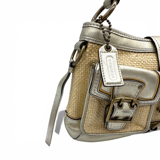 Vintage Coach 105 Rare Legacy Straw Shoulder Bag - Thanks it's Vintage