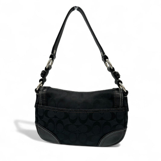 Vintage Coach 10983 Black Leather Turnlock Shoulder Bag - Thanks it's Vintage